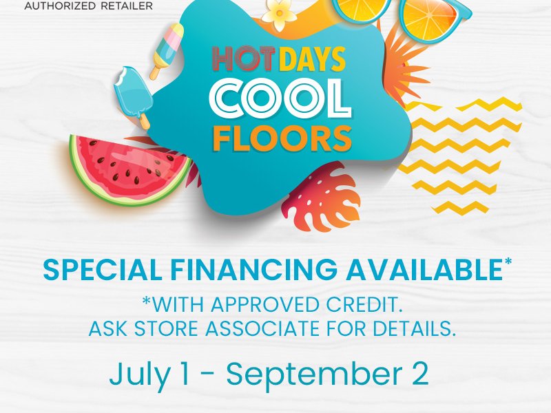 Shaw Hot Days Cool Floors Event 2024 Promotional Graphic